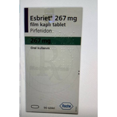 ESBRIET/ЭСБРИЕТ 267MG 90 FTB. (pirfenidone,пирфенидон)  Ф.Хоффманн-Ля Рош