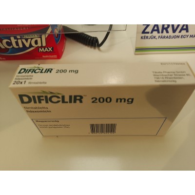 DIFICLIR/ДИФИКЛИР 200 MG 20 FTB.(fidaxomicin,фідаксоміцин) Astellas Pharma Netherlands DIFICLIR/ДИФИКЛИР 200 MG 20 FTB.(fidaxomicin,фідаксоміцин) Astellas Pharma Netherlands